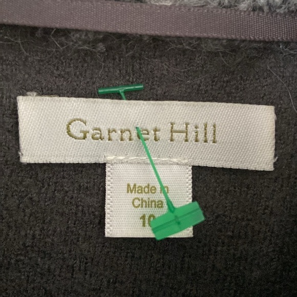 Garnet Hill- Wool Asymmetrical Button Draped Detail Jacket - Picture 7 of 14